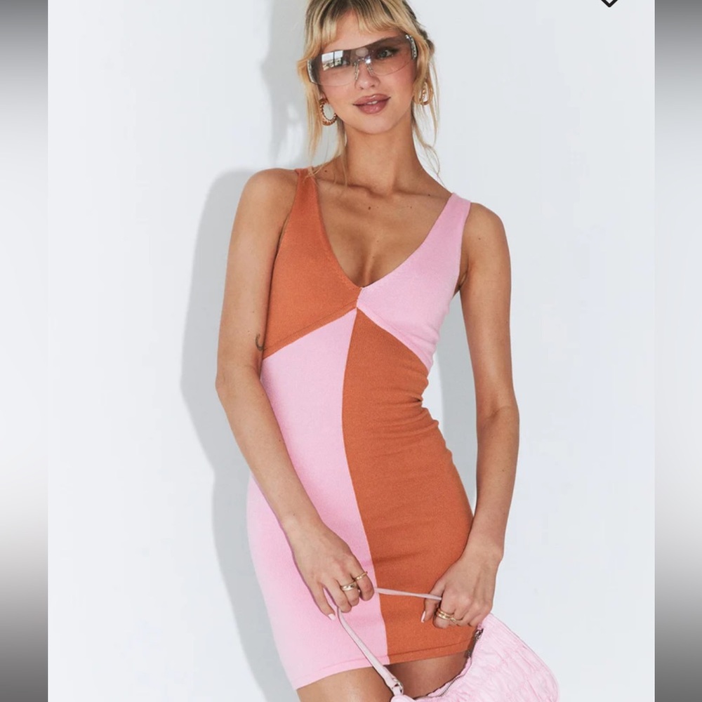 Color Block Mini Dress